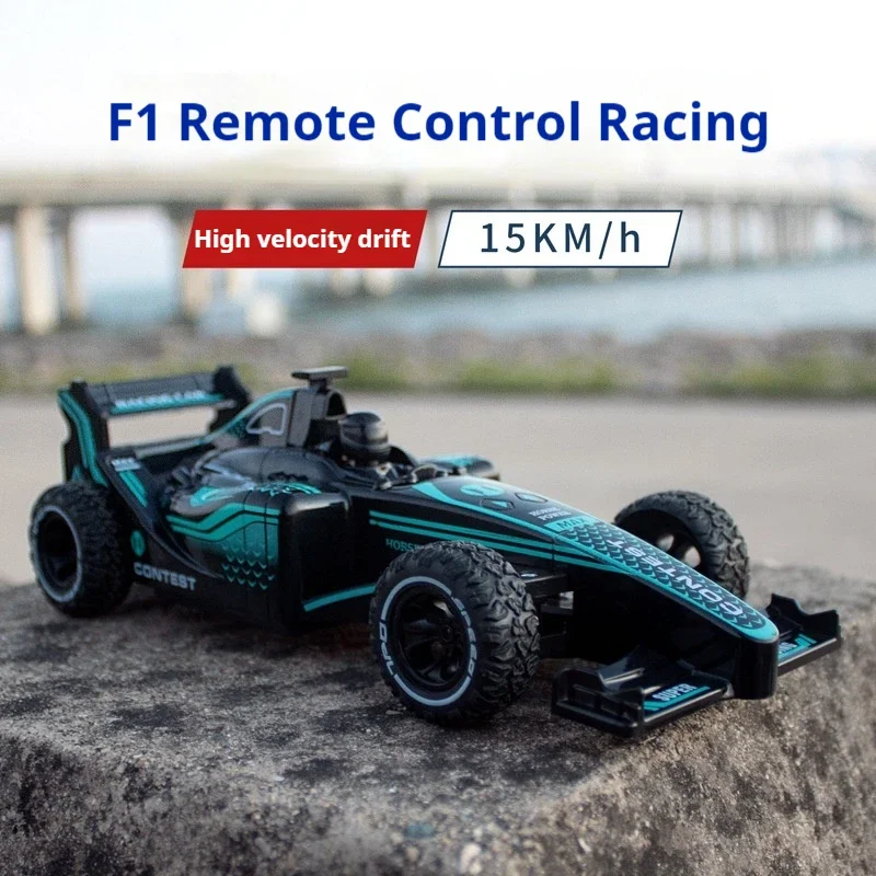 

New Hot 20cm High Speed F1 Formula 2.4G Remote Control Car Rechargeable Dynamic Drift Rear Drive Racing Model Kids Toys Gift Box