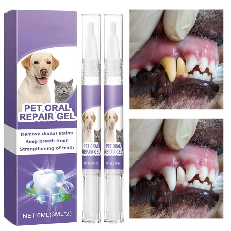 Dog Oral Restorative Gel Oral Cleaning Breath Freshener Pen Pet Breath Freshener Gel Care Cleaner For Pets Cats Dogs Puppy Small