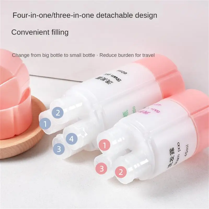 Travel Bottle Set 4-in-1/3 In 1 Multicolor Travel Subpackage Travel Carrying Bottle Shampoo Lotion Soap Load 60ml Container