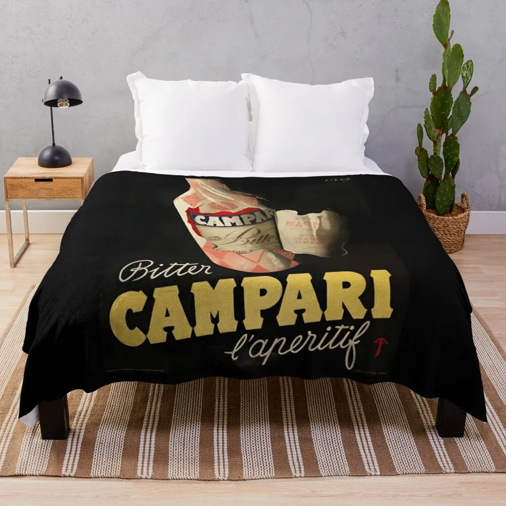 Set Of Italian Campari Classic Throw Blanket Hair Sleeping Bag heavy to sleep Blankets