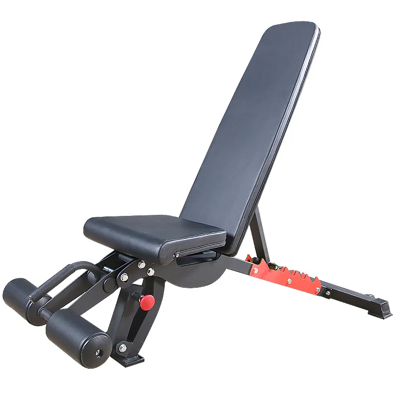 with Leg Extension Preacher Curl Gym Flat Incline Decline Exercise Bench With Headrest Workout Press