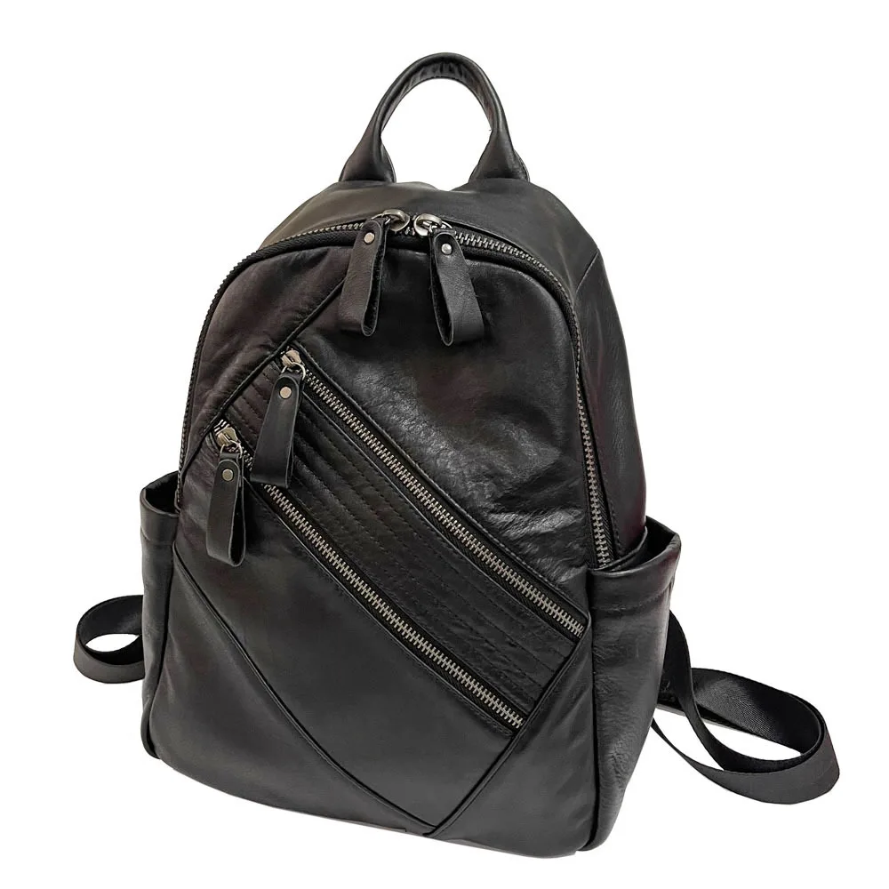 

2024 New Women Head Cowhide Leather Backpack Luxury Brand