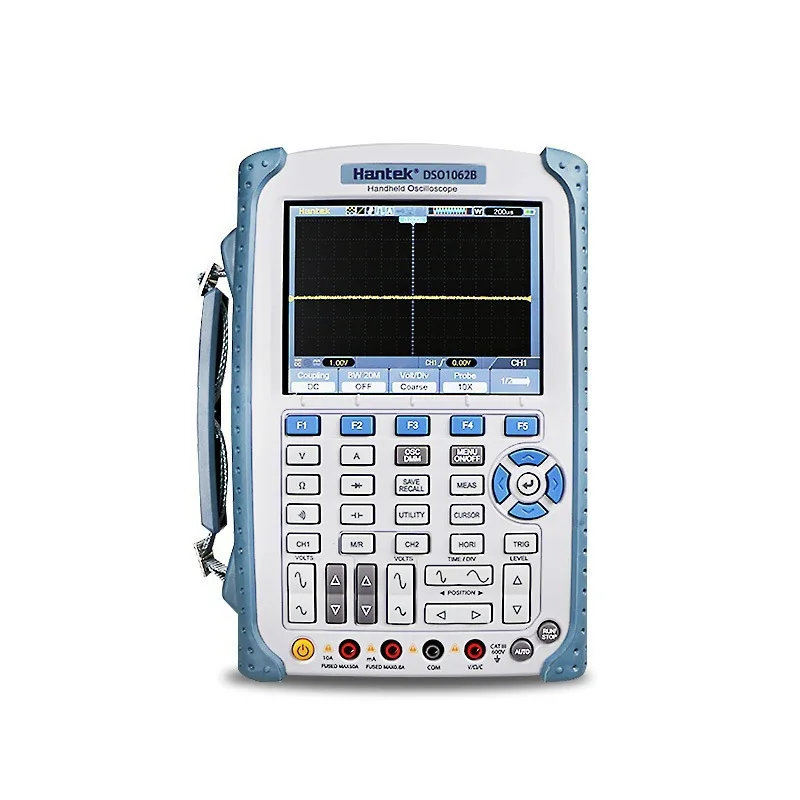 

HDSO1062B/DSO1102BV/DSO1202S Dual-Channel Handheld Oscilloscope and Waveform Generator
