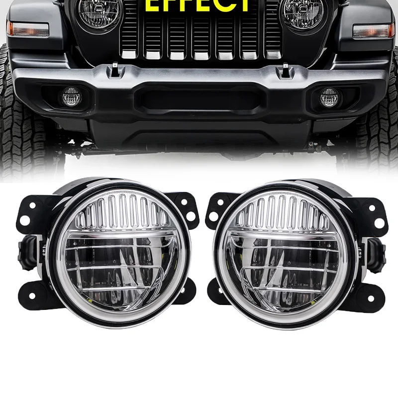 

4" Led Fog Lights for Jeep Wrangler JK Led Fog Lamps Bulb Auto Len Projector Headlight Driving Offroad Lamp for Dodge Chrysler