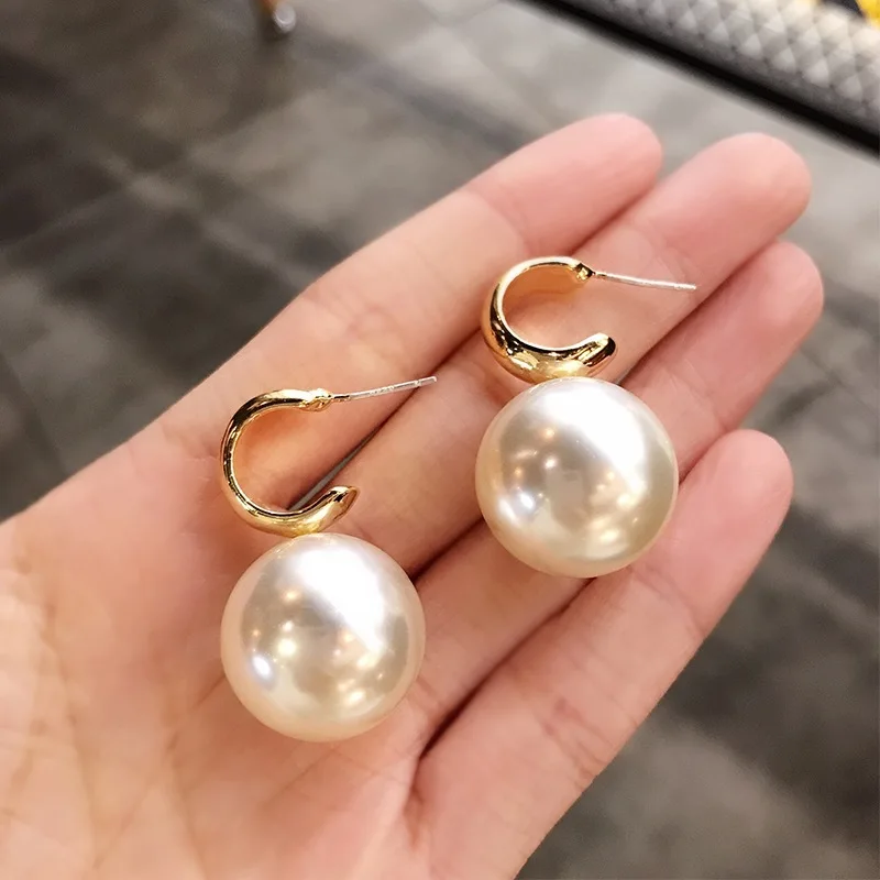 New Trend Korean Elegant Cute Pearl Dangle Earrings For Women Exquisite Crystal Long Tassel Earring Wedding Jewelry Dropshipping image 2