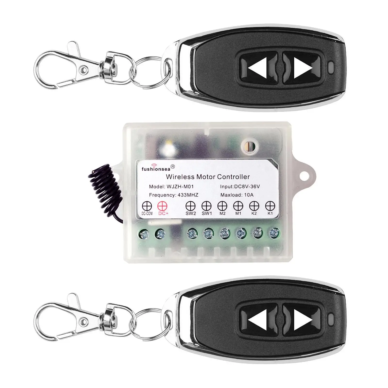 

Переключатель дистанционного управления, практичный, простой в установке реле 2x10A для офисной бытовой техники, электрические двери, светильники, потолочный двигатель