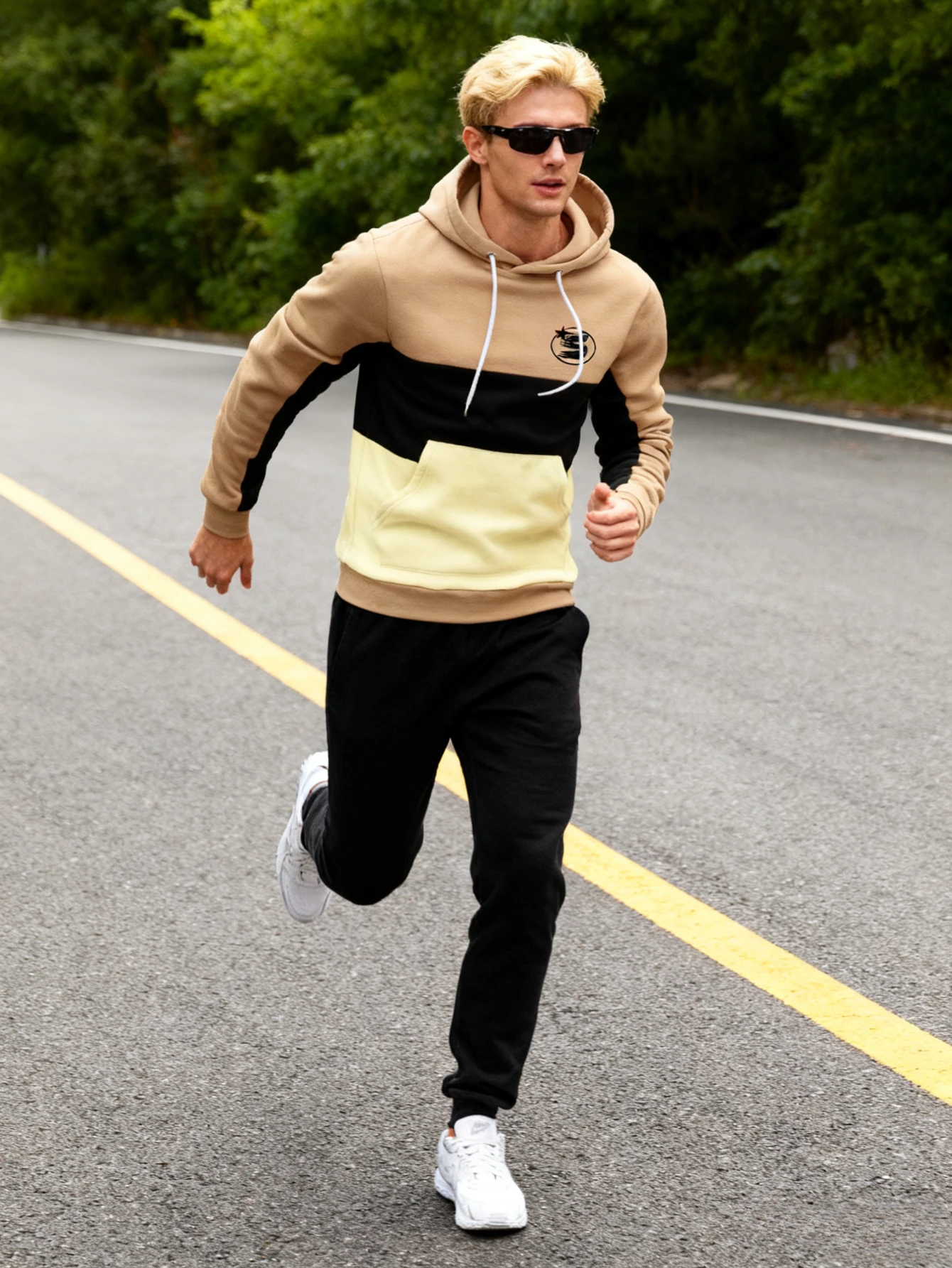 

Men's 2-piece set, fashionable hoodie paired with loose casual pants | comfortable and warm fabric, men's hoodie set.