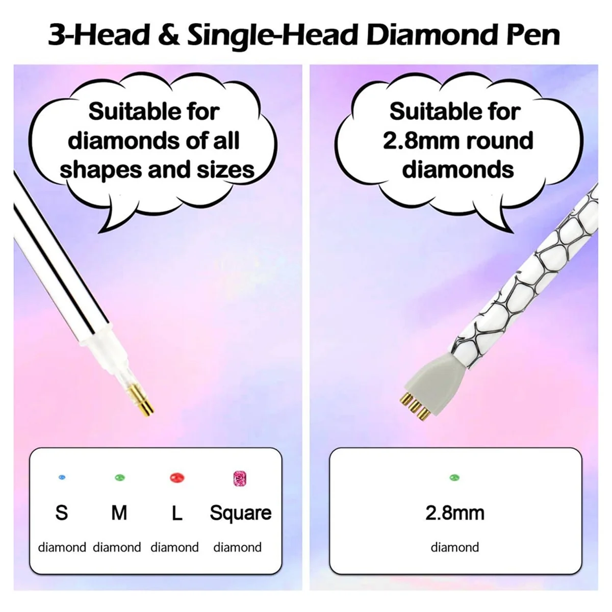 ABNJ Diamond Art Painting Pen, Diamond Art Kits for Adults, Vacuum Diamond Art Painting Pen Kits, Diamond Art Tools Orange
