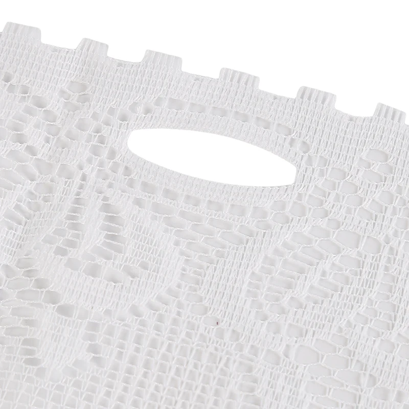 European White Translucent Coffee Curtain Warp Knitted Curtains Tulle Lace Sheer Jacquard Bedroom Curtains Roman Blind