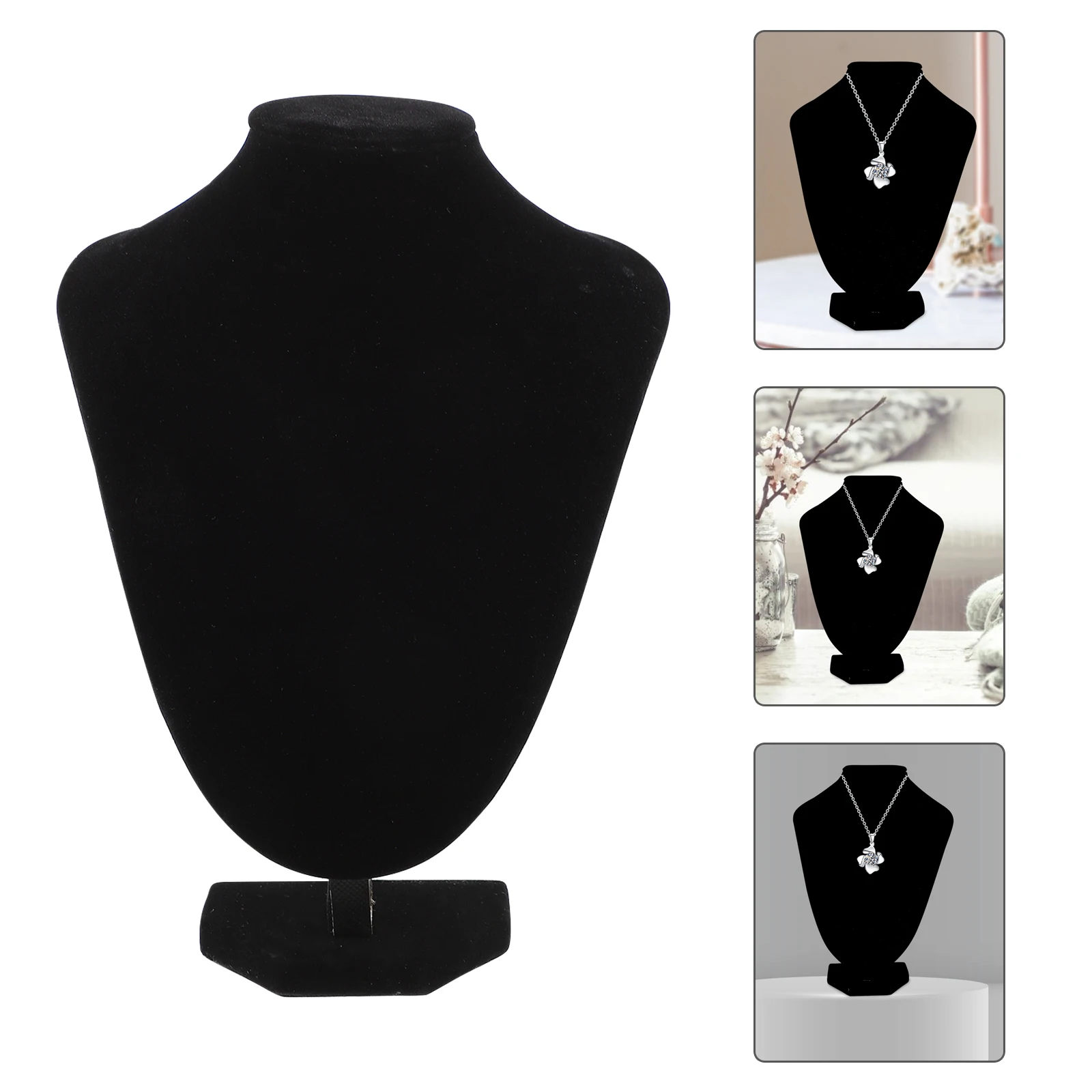 

Necklace Display Stand 20cm Jewelry Bust Chains ganizer V Shape Pendant Showcase Storage Solution