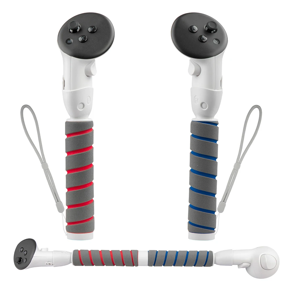 VR-Erweiterungsgriffe VR-Stick-Controller-Griffe VR-Handgriffverlängerung für Meta Quest 3S/Quest 3 VR-Gaming-Zubehör