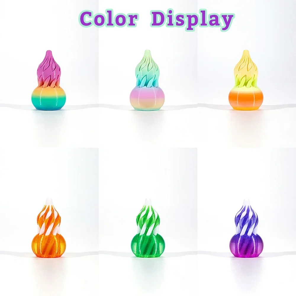 3D Printing Spiral Decompression Toys Stress Relief Children's Advanced Puzzle Rotating Lucky Gourd Home Decor Figurines