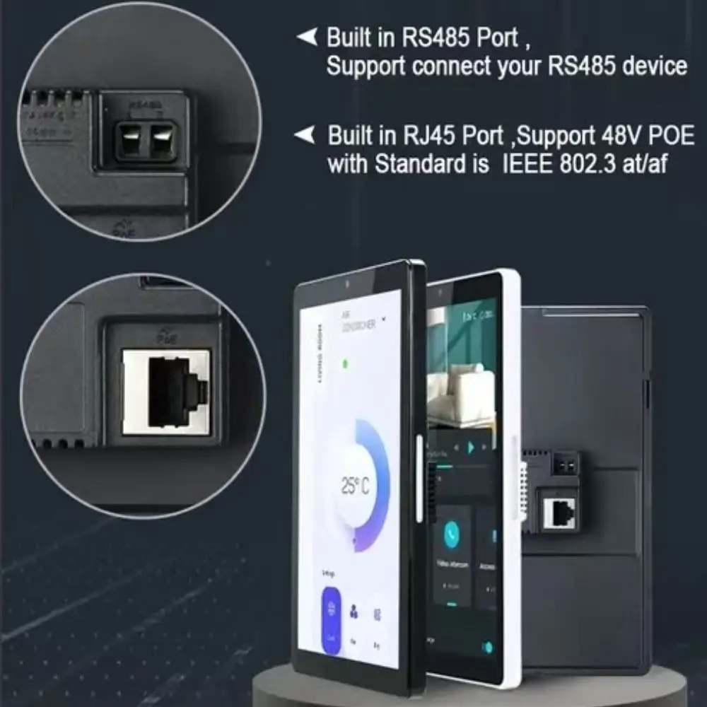 Imagem -05 - Smart Home Painel de Controle com Tela Sensível ao Toque Android Poe Controller Poe Rj45 Smart App Tuya 10 Pol