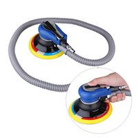 Air Random Orbital Palm Sander for 6inch 150mm Pad Pneumatic Tool with Dust Collection Hose Sanding Tool Polisher Air Sander