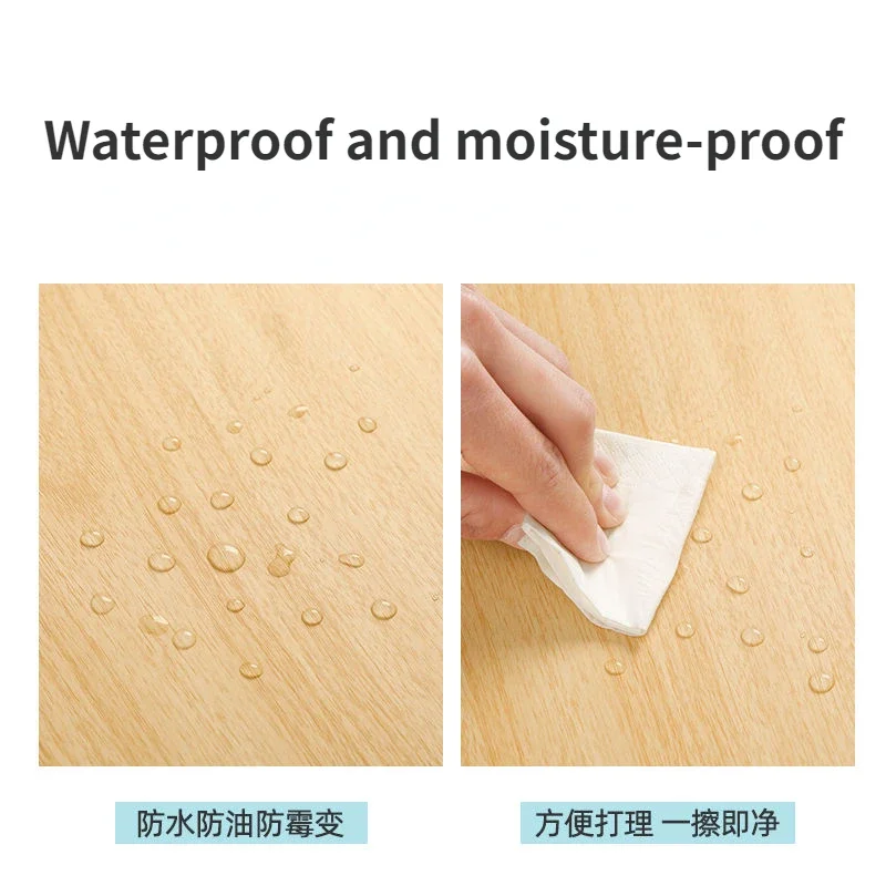 Self-Adhesive Wall Stickers Wood Grain Paper Furniture Cabinets Stickers Living Room Bedroom Walls Home Decoration Wallpapers