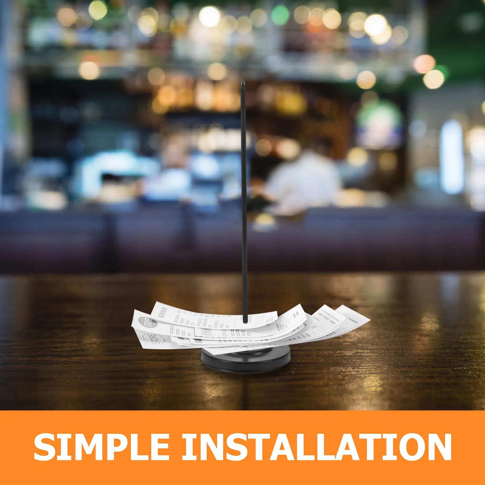 

Держатель для чеков с металлическим шипом и вилкой для заметок на столе для ресторанов, отелей, офисов, органайзер для счетов, держатель для чеков с шипами