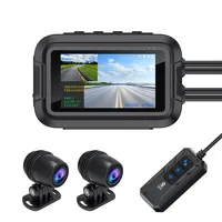 Dual 1080P Motorcycle DVR Front Rear View HD 1080P Motorcycle Video Recorder IPS Screen WiFi Motorcycle DVR Dash Cam Black Box
