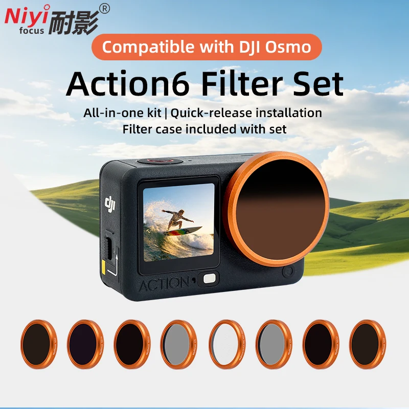 CPL ND MRCUV Filter Kit for DJI Osmo Action 6 Multi-Layer Co