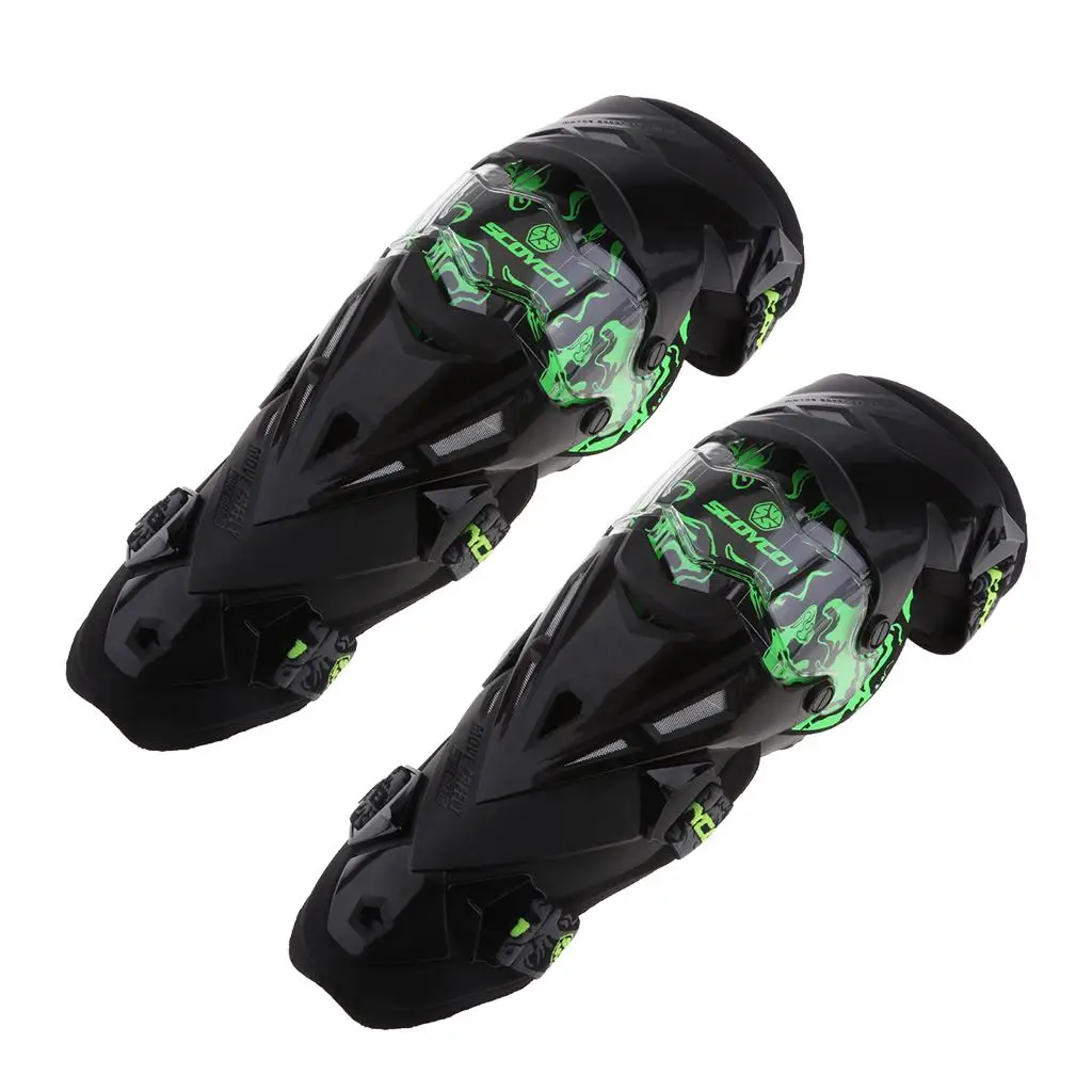 

Universal Motorcycle Knee Protector Adjustable Shin Guard High Impact Armor Pad for Motocross Biking