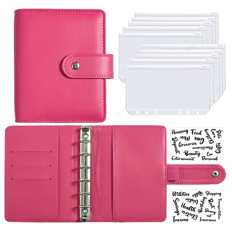 

Budget Planner 2023 Cash Envelope Savings Money 6 Holes Binder for Financial Management A7 Loose-leaf Notebook Binder Housing