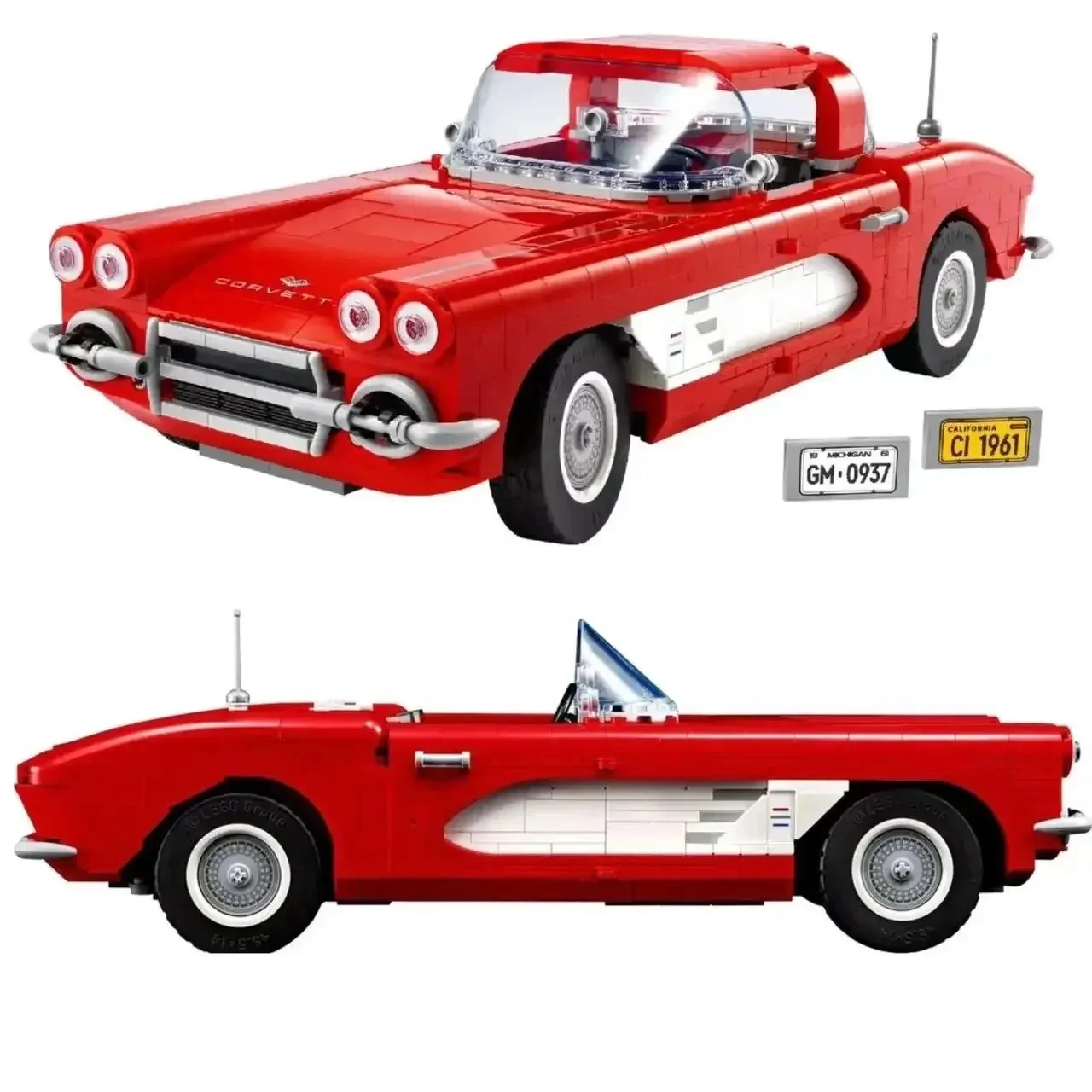 Icons Classic Car Chevroleted Model 10321 Building Blocks Kit for Adults Gift Idea for Classic Car Lovers Bricks Toys For Boys