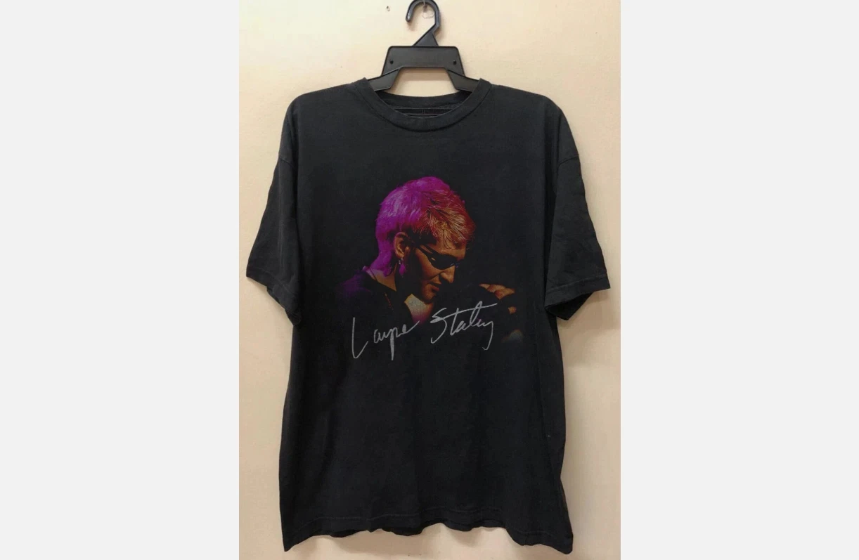 Camiseta unissex preta estampada, Alice in Chains Band Member Layne Staley, Merchandise de Concerto MTV, Tamanho S-4XL - Camiseta Casual para Fãs
