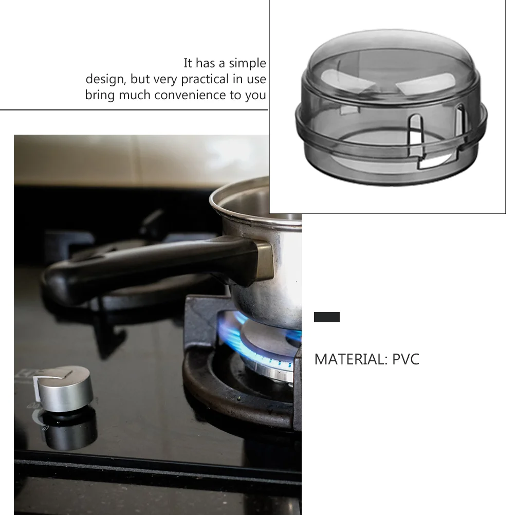 Cubierta de interruptor de Gas para estufa de seguridad del hogar, cubiertas de Pvc para protección Universal de cocina, 4 Uds.