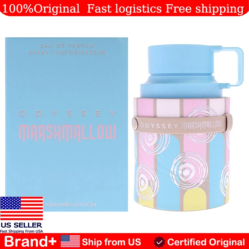 

Armaf Odyssey Marshmallow Gourmand Edition Women 3.4 Oz EDP Spray Cologne Long Lasting Fragrance Persistence Pheromone Portable