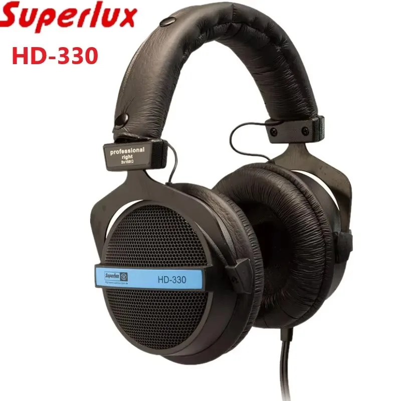 Профессиональные полуоткрытые студийные наушники Superlux HD330 стандартная динамическая гарнитура Мониторинг музыки съемные глубокие басы