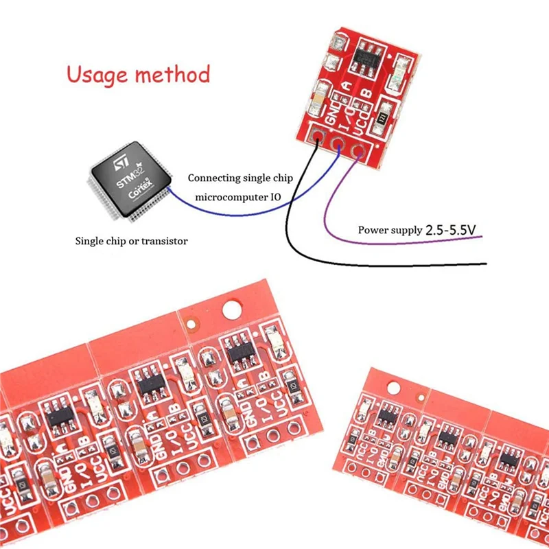 100Pcs TTP223 Touch Key Switch Module Touching Button Self-Locking/No-Locking Capacitive Switches Single ChannelJAS