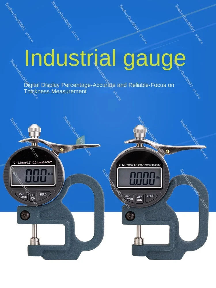 Digital Display Feeler Gauge Thickness Gauge Thickness Gauge Paper Film Cloth Tape Leather Desktop Large Span