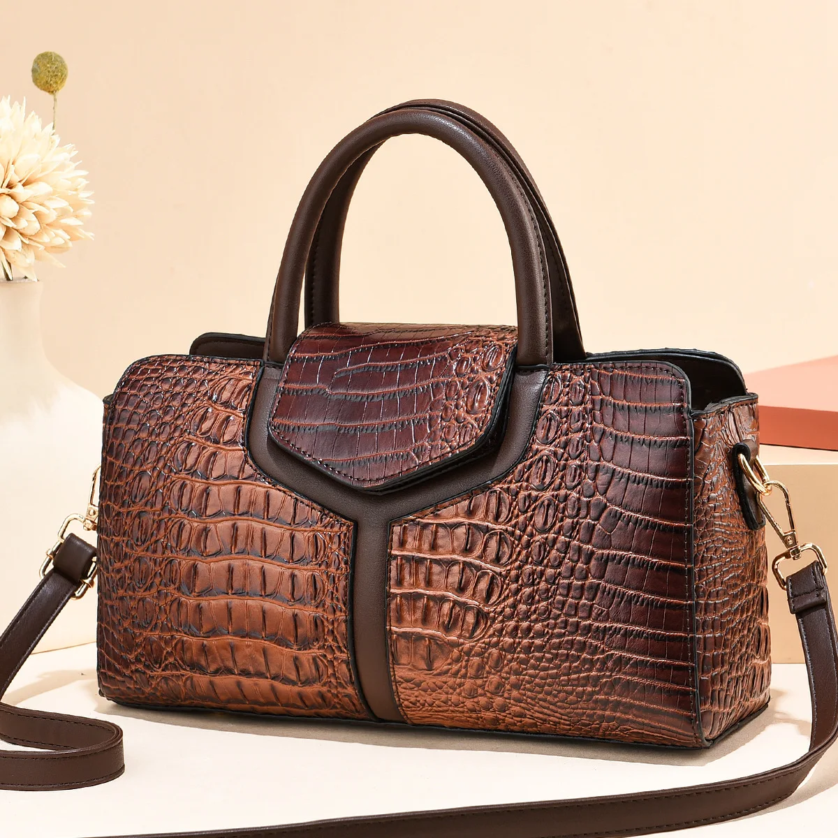 Bag Women 2022 New Fashion Crocodile Pattern Handbag Large Capacity Casual Shoulder Messenger Bag Purses and Handbags