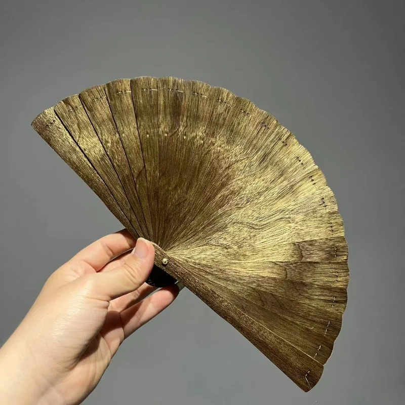 

Wooden fan antique folding fan Su fan portable