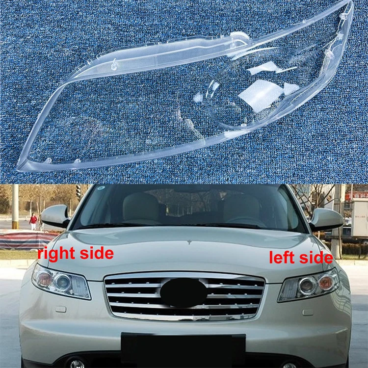 

For 2004-2007 Infiniti FX35 FX45 Headlight Cover Transparent Headlamp Lamp Shell Replace Original Lampshade Plexiglass