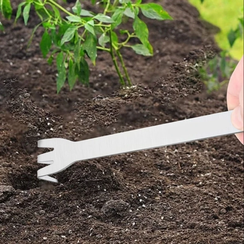 Handheld Wurzel Rakes Pinzette Edelstahl Bonsai -Werkzeug für Gartenanlagen