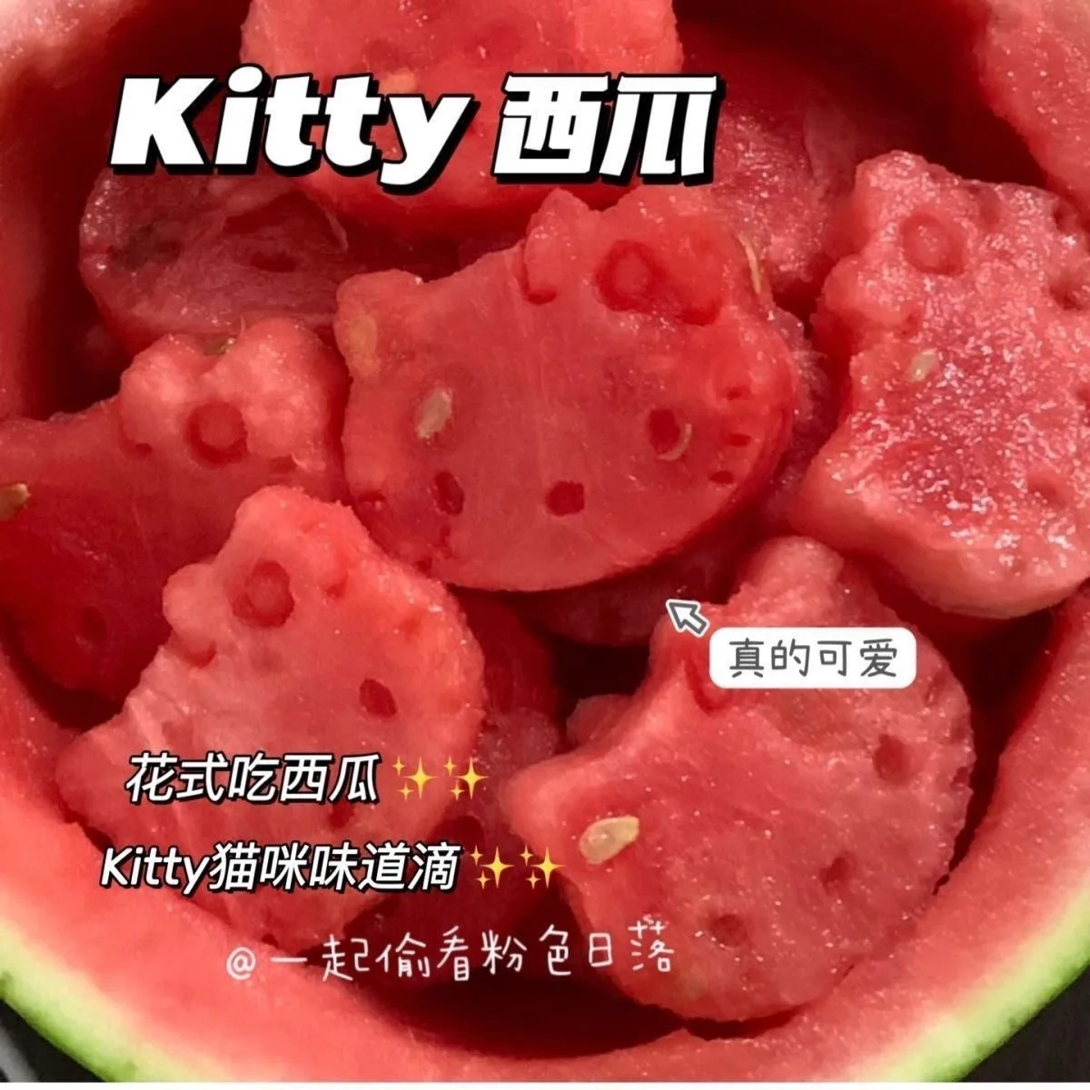 

KT Cat Food-grade Watermelon Cookie Mold - Home Baking Specialized DIY Pressing Tool for Food-grade Silicone Cake Molds