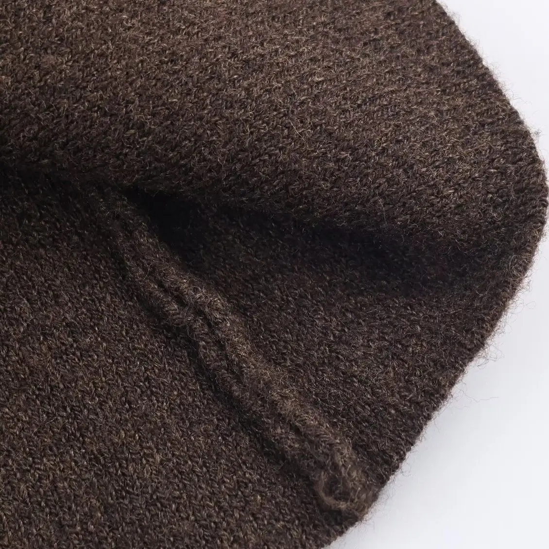 KASLEAD New Women's Faion Simple Knitted Belted Jaet V-ne Mid-length Polyester Fiber Long Sve Winter Outerwear