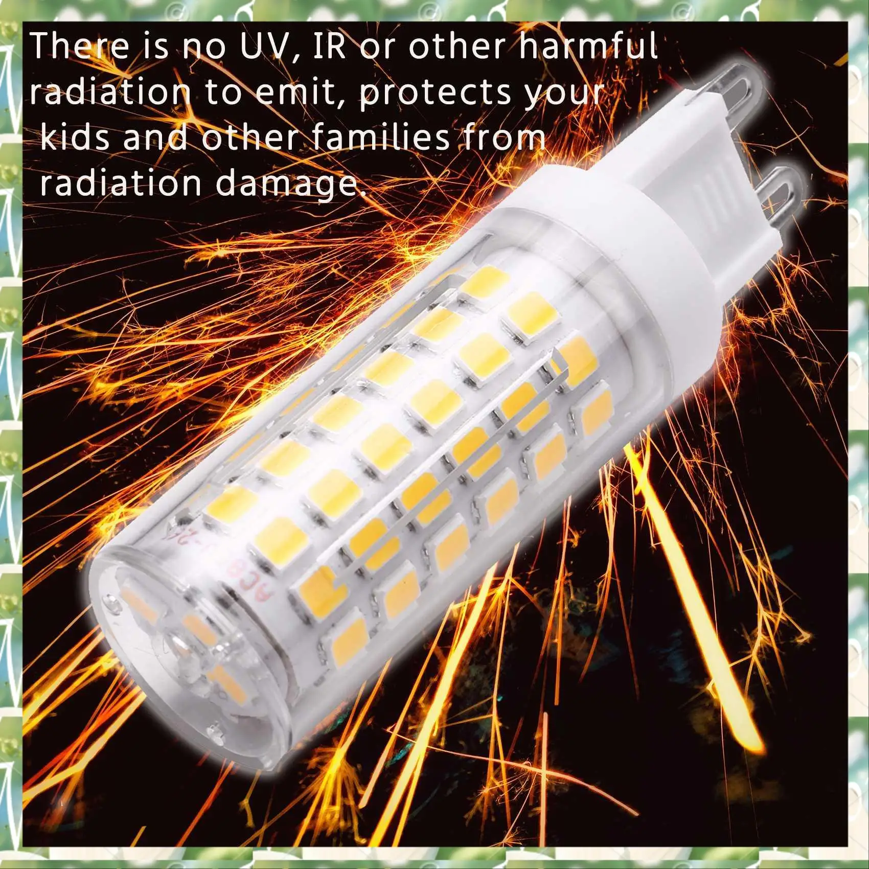 FIZP 10W G9 100 Lampadine a LED Lampadine a mais a LED, senza sfarfallio, grandangolo, 2 pezzi