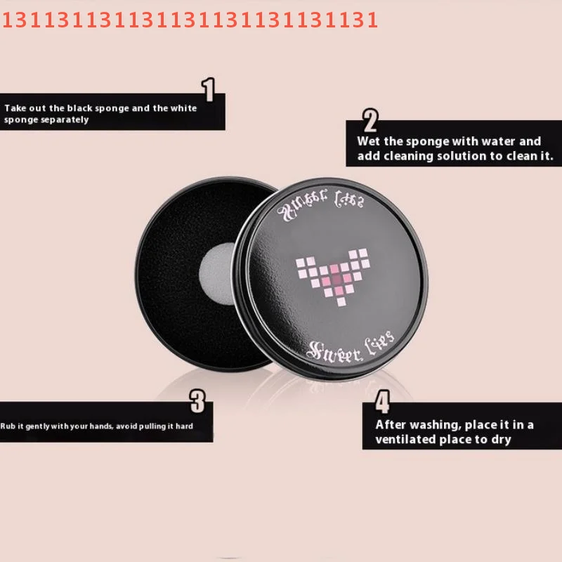 Portable Makeup Brush Cleaner Sponge Cosmetic Brush Drying Wash Eyeshadow Color Removal Case - Travel Size