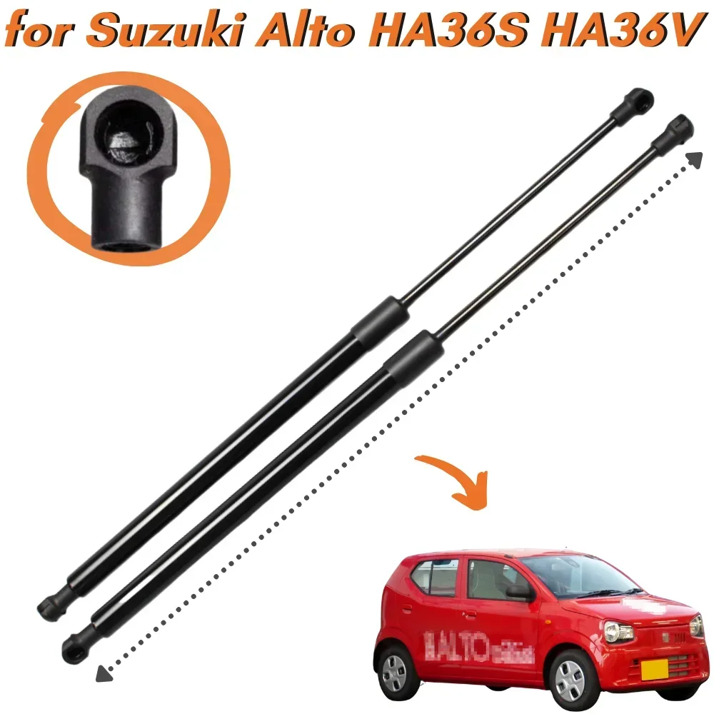 

Qty(2) Hood Struts for Suzuki ALTO HA36S HA36V 2014-2021 Mazda Carol Front Bonnet Gas Springs Shock Absorbers Lift Supports