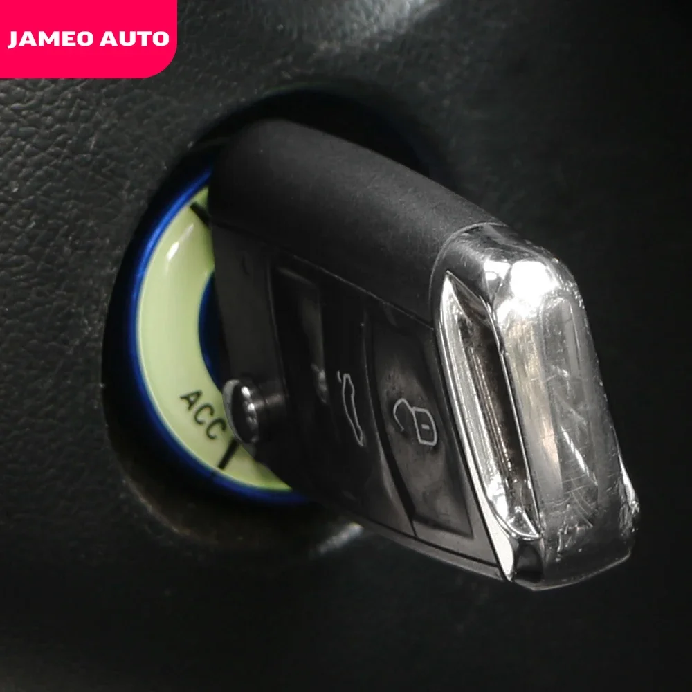 Luminous Ignition Key Ring Switch Sticker for Volkswagen VW Golf 4 5 6 7 Jetta MK6 MK5 Polo Passat B5 B6 B7 for Skoda Octavia