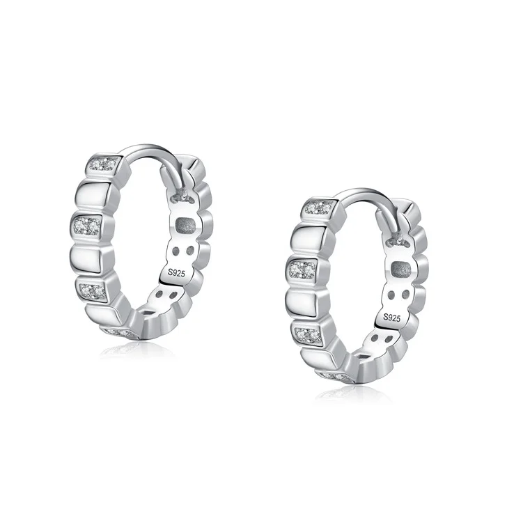 

Изящные серьги-обнимашки из стерлингового серебра 925 пробы с геометрическим дизайном, хит продаж, женские японские корейские украшения