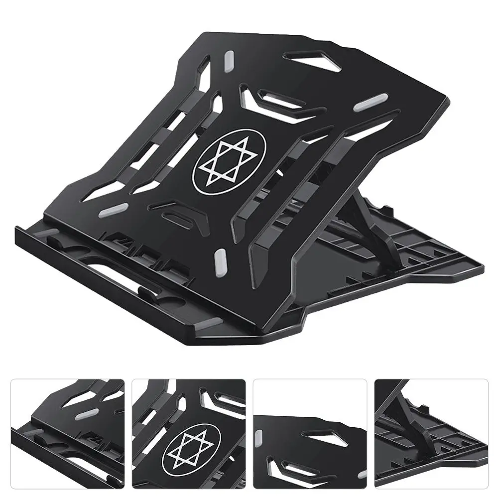 

Регулируемая складная подставка для ноутбука, портативный держатель для ПК, эргономичная настольная подставка, охлаждающая база, прочная опора для компьютера с высокой нагрузочной способностью