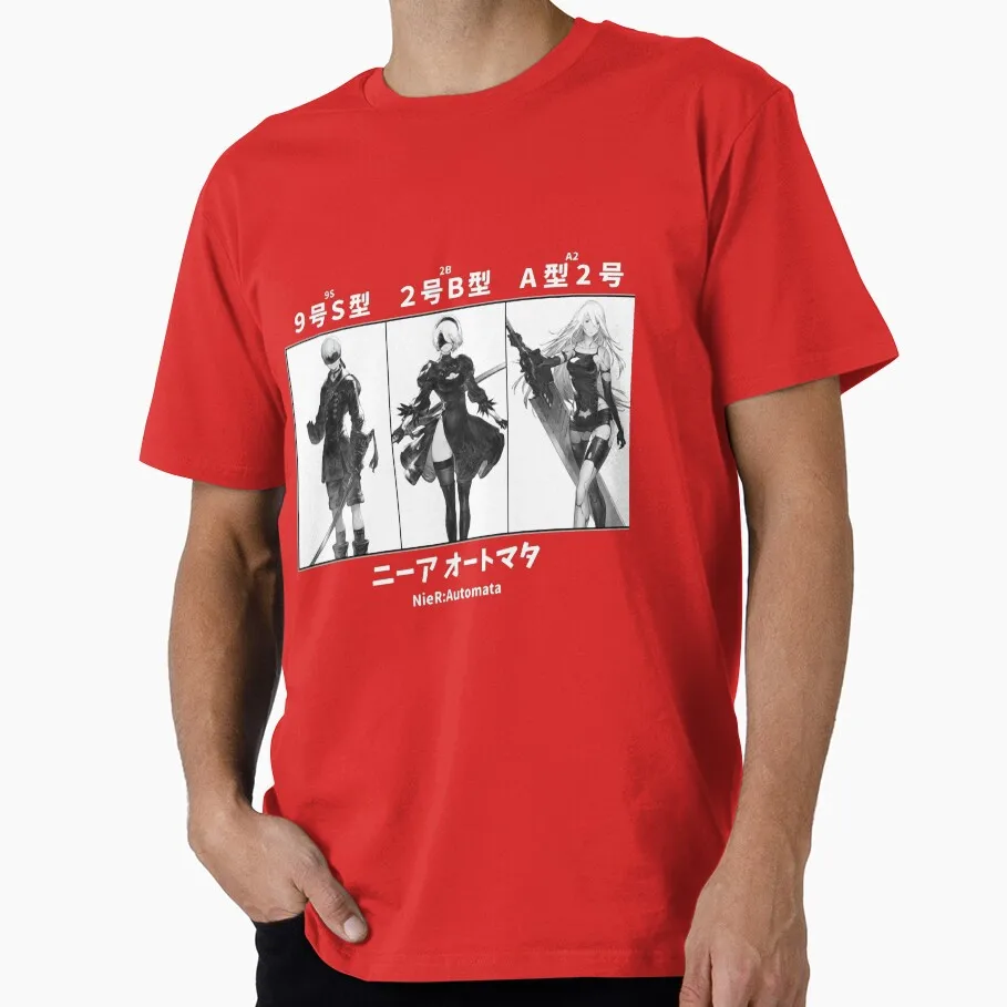 Art - Anime Nier Automata Video game Gift t shirt for man JRPG Graphic Tee Y2K Clothes 100% cotton printed All size Tops S-6XL