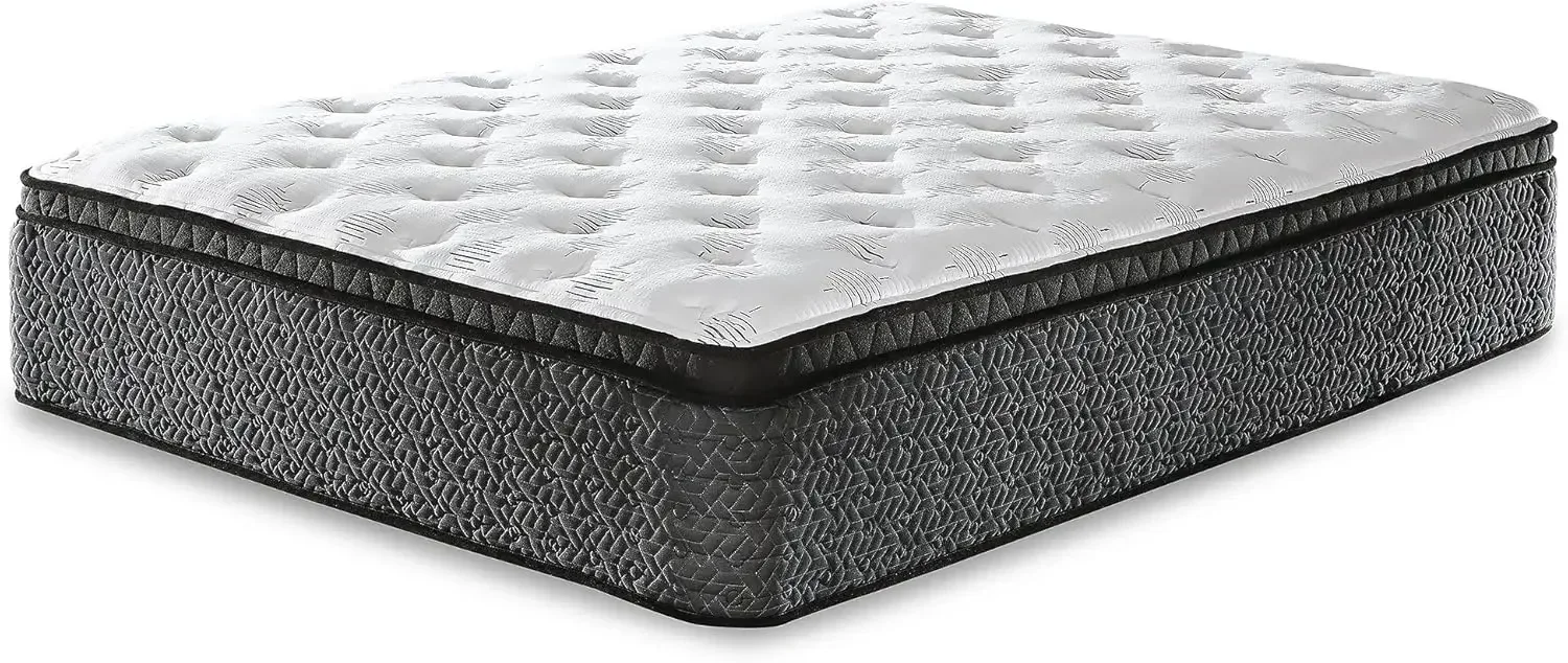 Matelas Hyper Cool King Size, Matelas Hybride Euro Top, Gel de Refroidissement, Mousse à Mémoire de Forme, Ultra Luxe, 16 ", California