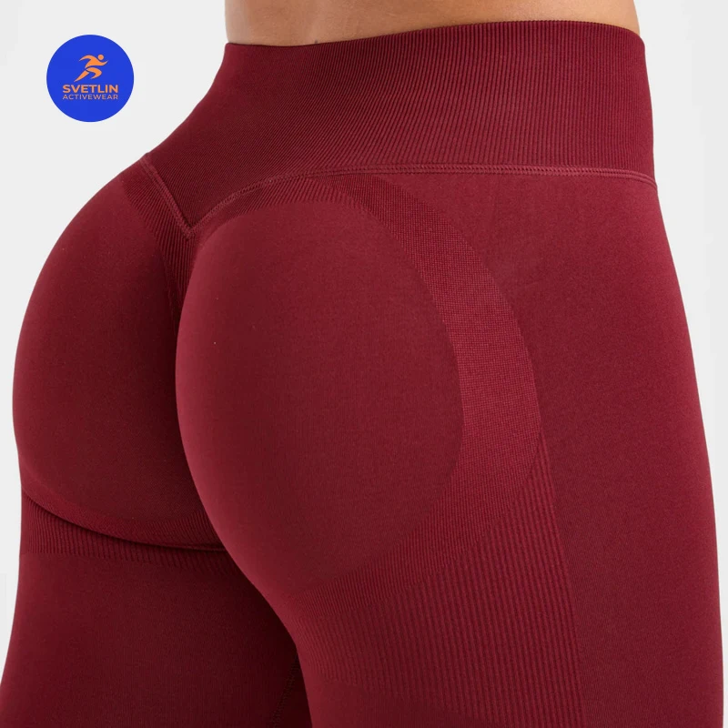 SVETLIN High Quality EU US Size Active Wear Leggings Seamless Yoga Workout Gym Fitness Tight High-Waisted Sports Pants