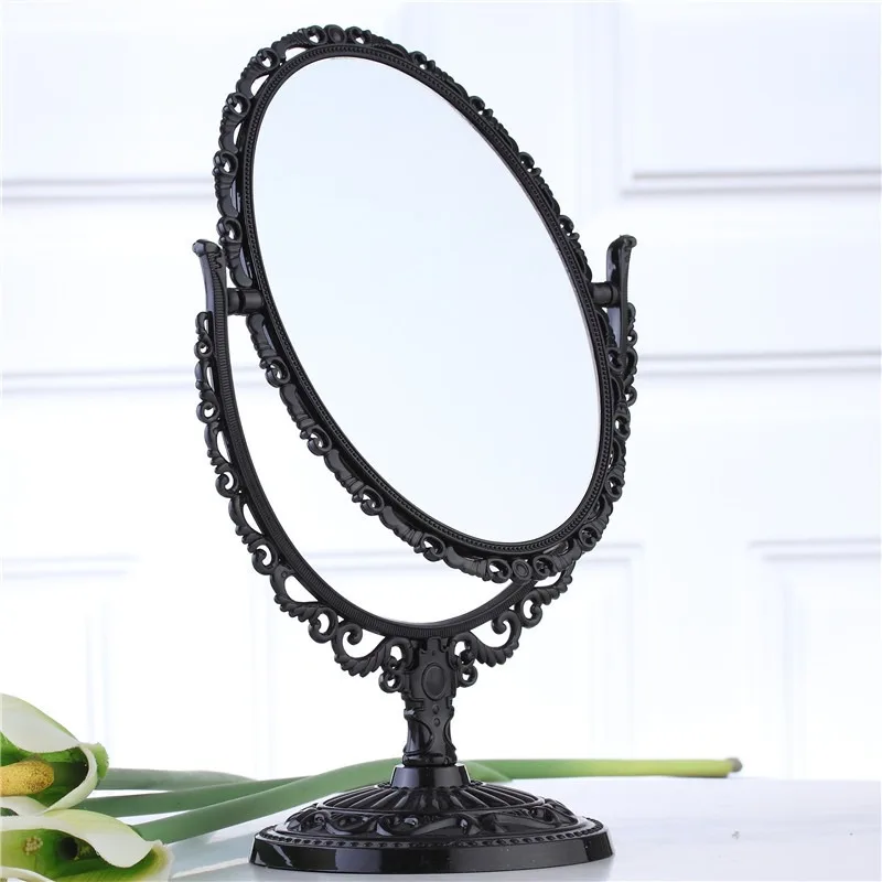 Vanity Portable Mirror Dressing Table Circular Travel Circle Funky Luxury Hand Mirror Aesthetic Spiegel Wand Room Decorations