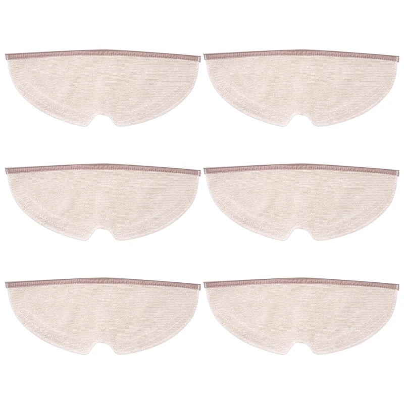 

6Pcs Full Coverage Mopping Cloths for Xiaomi Roborock S5 S50 S51 S55 S6 S6 MAXV S5 MAX E25 E35 Vacuum Cleaner