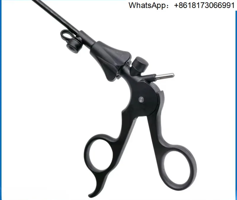 Laparoscopic instrument, straight scissors/curved scissors/hook cutters, double/single action, chute scissors