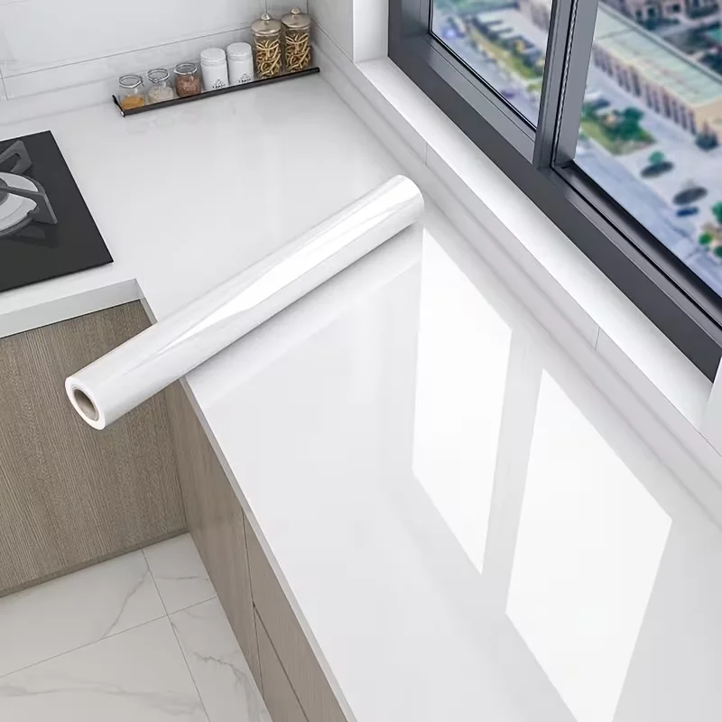 Pearlescent PVC Wall Sticker Wallpaper Waterproof Self Adhesive DIY Film For Kitchen Cabinet Wardrobe Household Furniture Decor